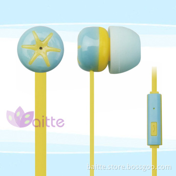 headphone with mini jack microphone with tomato face
